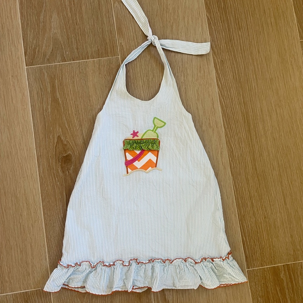 Seersucker beach dress 🏖